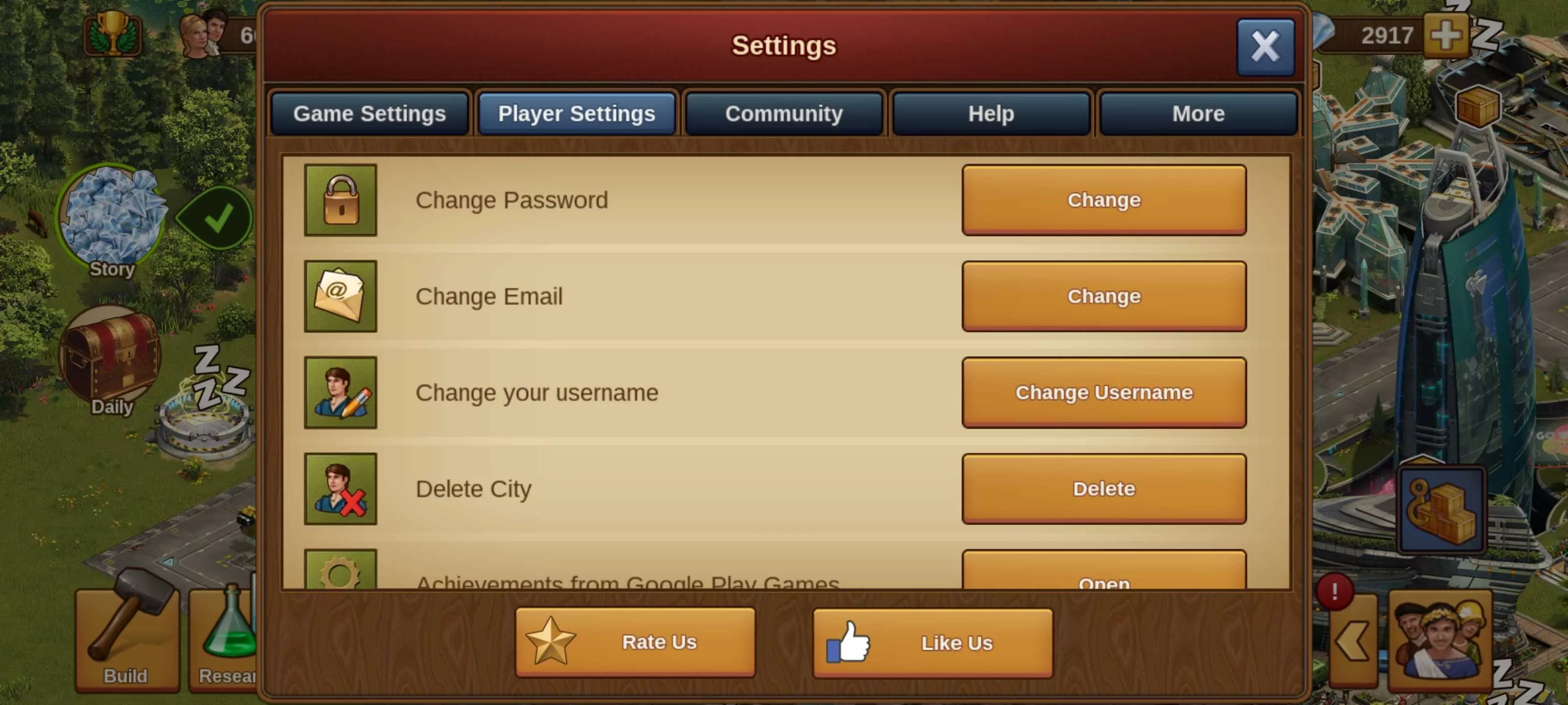 How to change your game settings